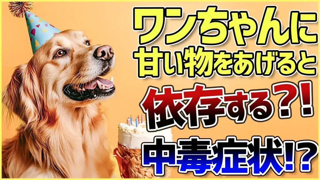 ワンちゃんに甘いものって大丈夫?「〇〇」には注意が必要です!