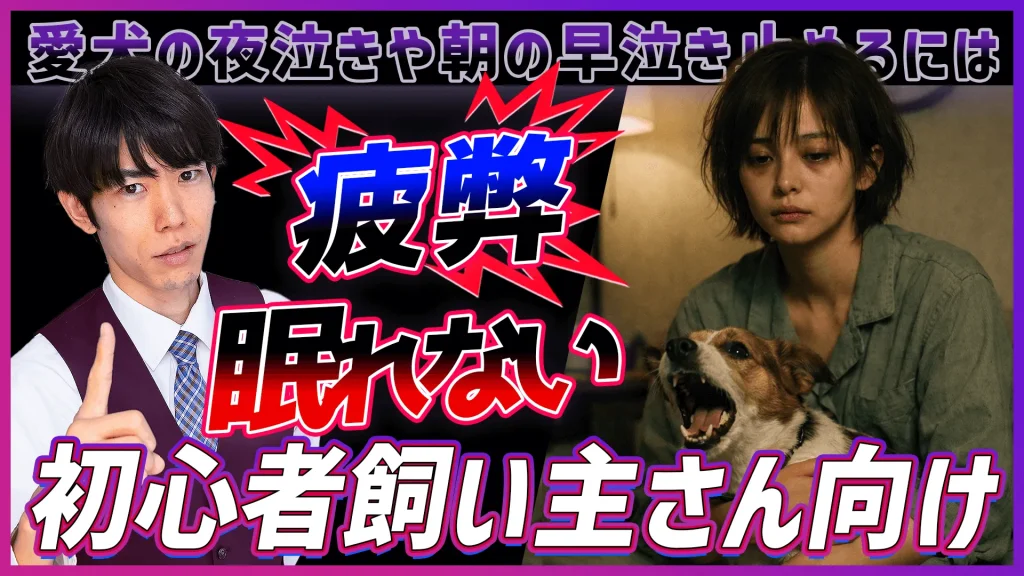 【初心者飼い主さん向け】わんちゃんの夜泣きや朝の早泣き